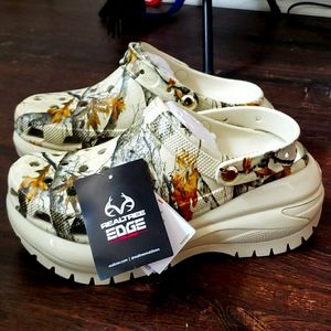 RealTree Mega Crush Platform Crocs NWT